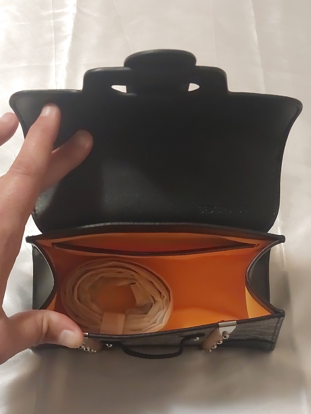 Luxury Black and Brown Top-Handle Women's Bag - Picture 7 of 7